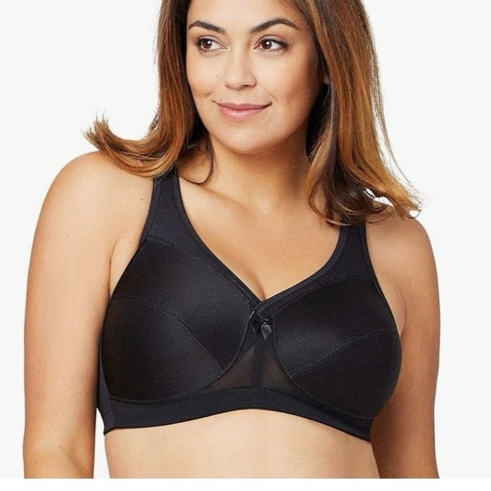 Glamorise Full Figure Plus Sz 44DD MagicLift Active Support Bra Wirefree #1005